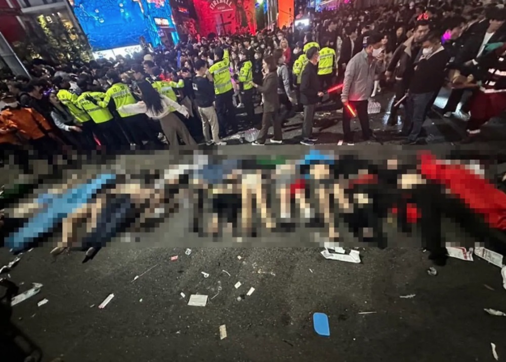 韩国万圣节活动踩踏事件149人丧生150人受伤